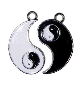 Matching Yin Yang with Yin Yang Inside Charm 28x15mm