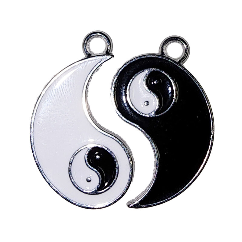 Matching Yin Yang with Yin Yang Inside Charm 28x15mm