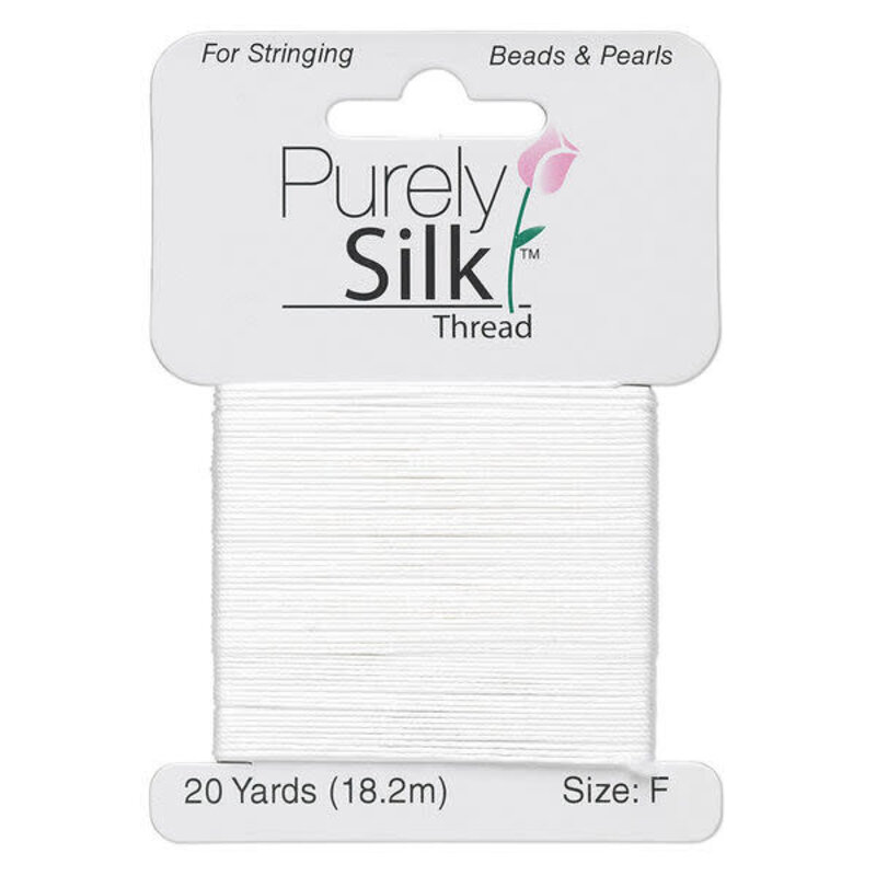 Purely Silk Thread Silk White F 20Yd