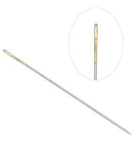 Tulip Tulip Nickel and Gold Plated Steel Needle #10 Short 4PCS.