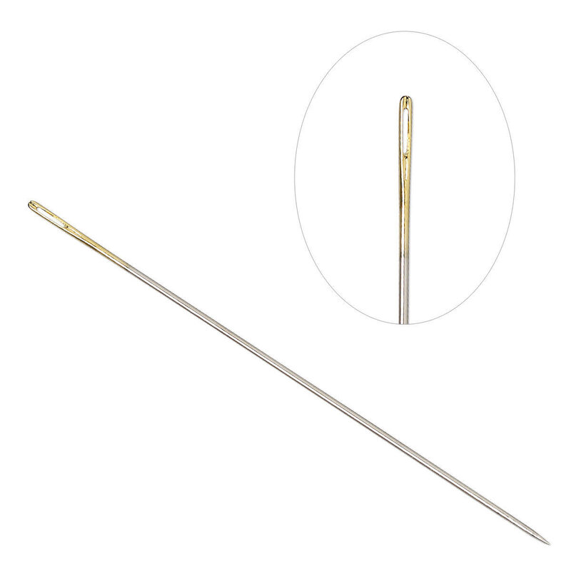 Tulip Tulip Nickel and Gold Plated Steel Needle #10 Short 4PCS.