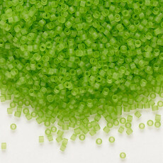 Miyuki Delica #11 Translucent Matte Lime DB1266 7.5gms