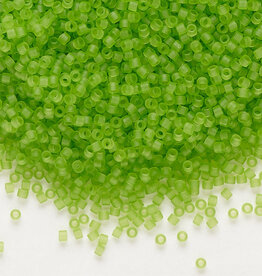 Miyuki Delica #11 Translucent Matte Lime DB1266 7.5gms