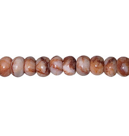 Red Line Jasper Smooth Rondelle 16" Strand