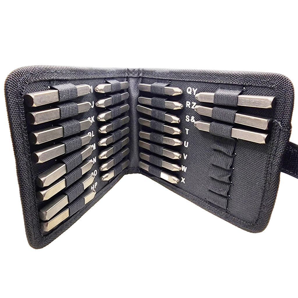 Beadsmith Gothic Uppercase Punch Set w/ Case 27Pcs 1.5mm