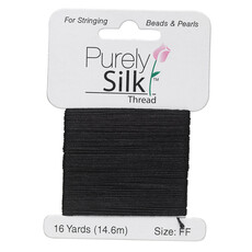 Purely Silk Thread Silk Black #FF 16Yd