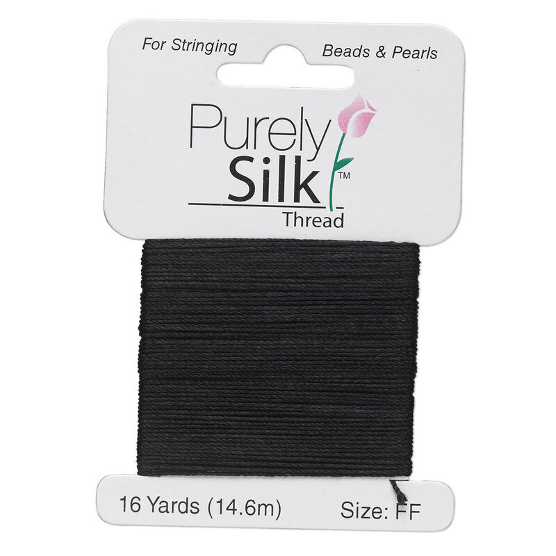 Purely Silk Thread Silk Black #FF 16Yd