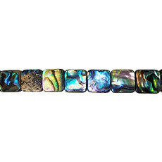 Square Abalone Beads 16" Strand