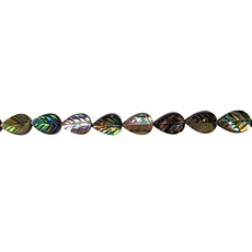 Leaf Abalone Beads 16" Strand