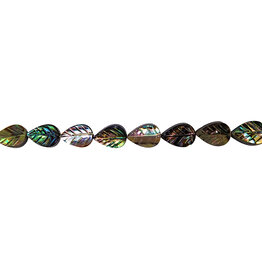 Leaf Abalone Beads 16" Strand