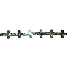 Cross Abalone Beads 16" Strand