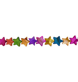 Star Multi Color Shell Beads 16" Strand