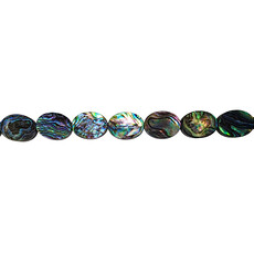 Oval Abalone Beads 16" Strand