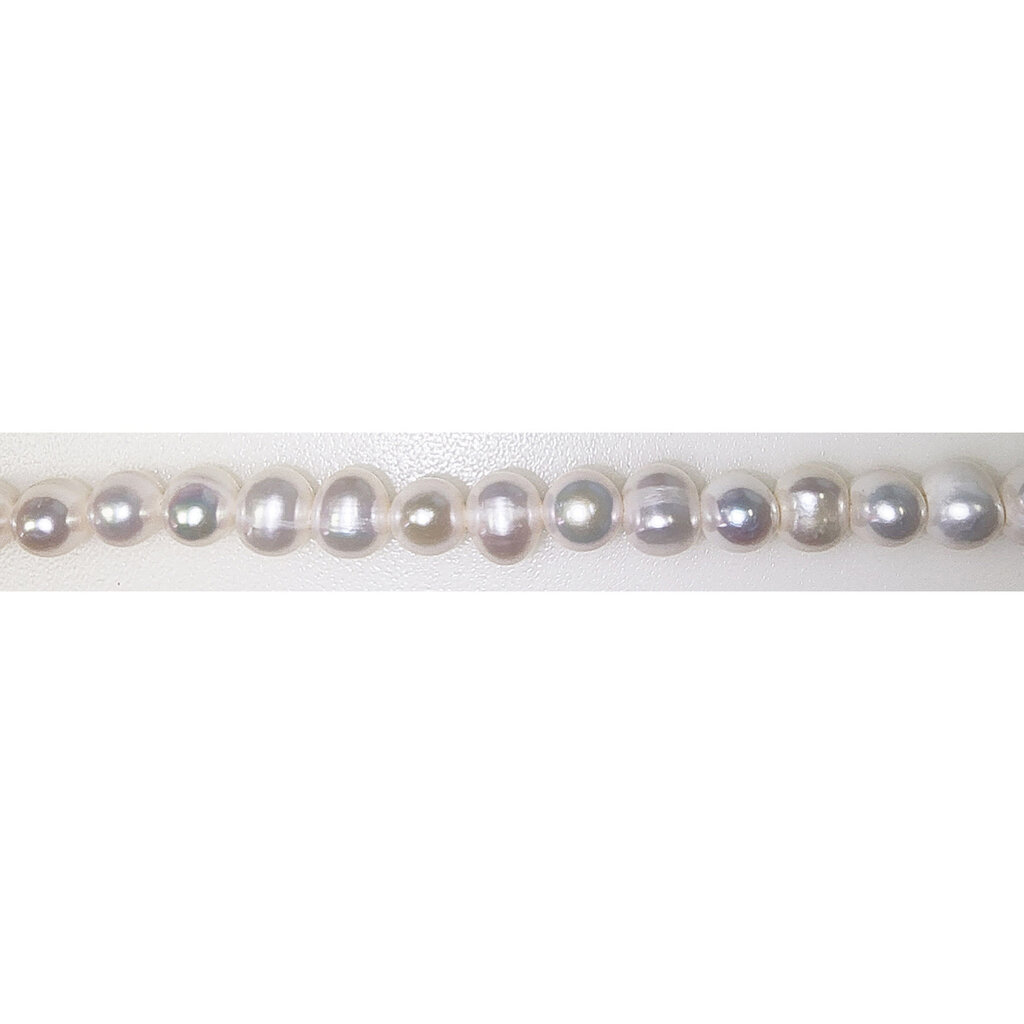 Button Fresh Water Pearl 16" Strand