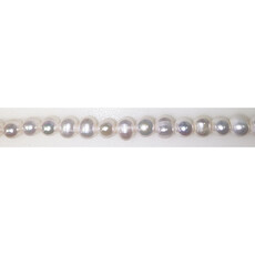 Button Fresh Water Pearl 16" Strand