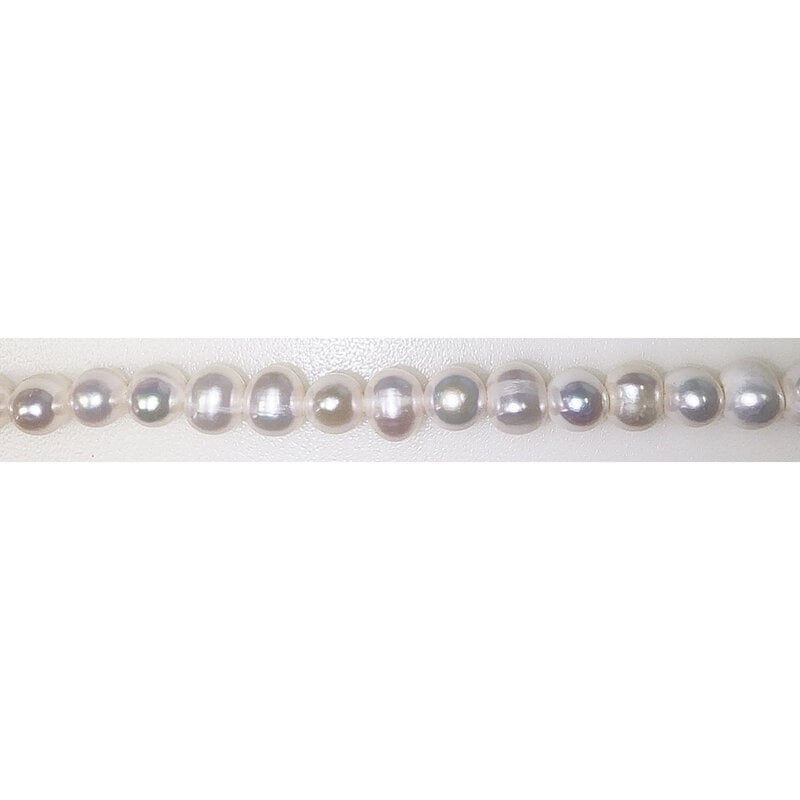 Button Fresh Water Pearl 16" Strand