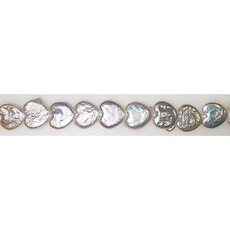 Heart Fresh Water Pearl 16" Strand