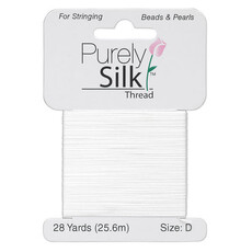 Purely Silk Thread Silk White #D 28Yd
