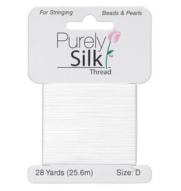 Purely Silk Thread Silk White #D 28Yd