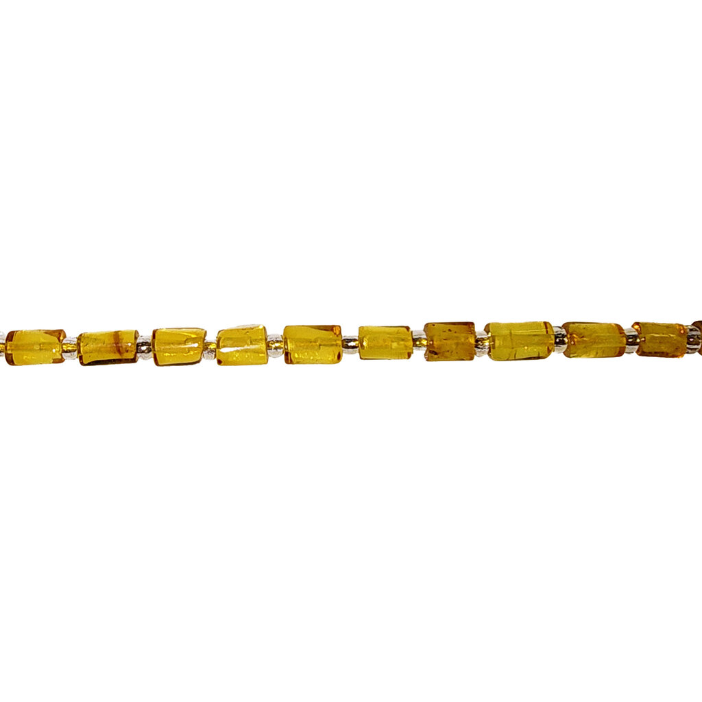 Amber Tube 16" Strand 5x3mm