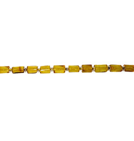 Amber Tube 16" Strand 5x3mm