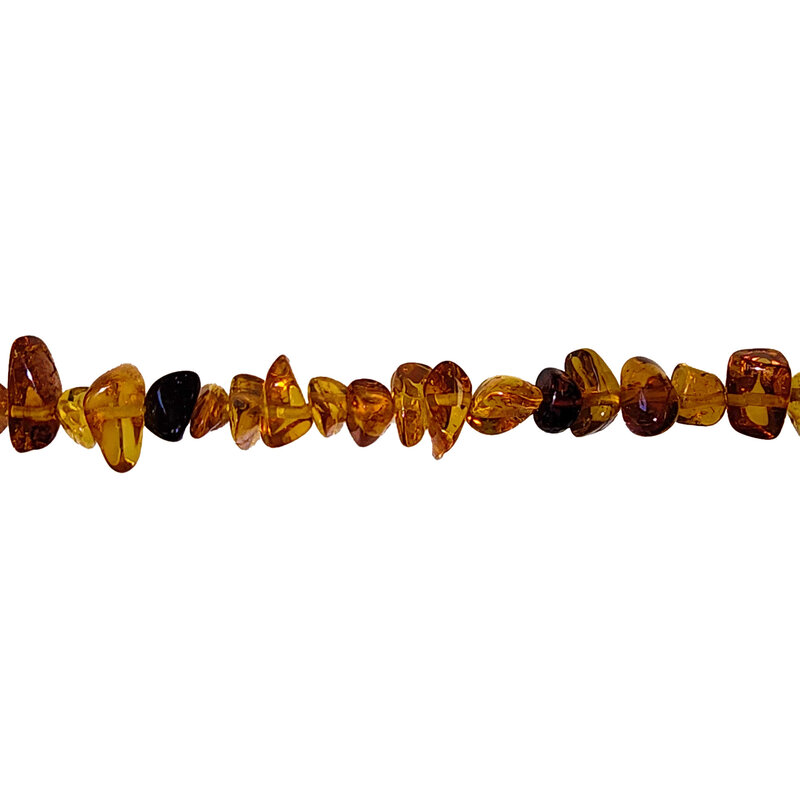 Amber Chips Medium 16" Strand