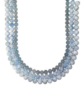 Bead World Aquamarine  16" Strand