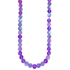 Bead World Matte Rainbow Mermaid Glass Beads 15" Strand PT.2