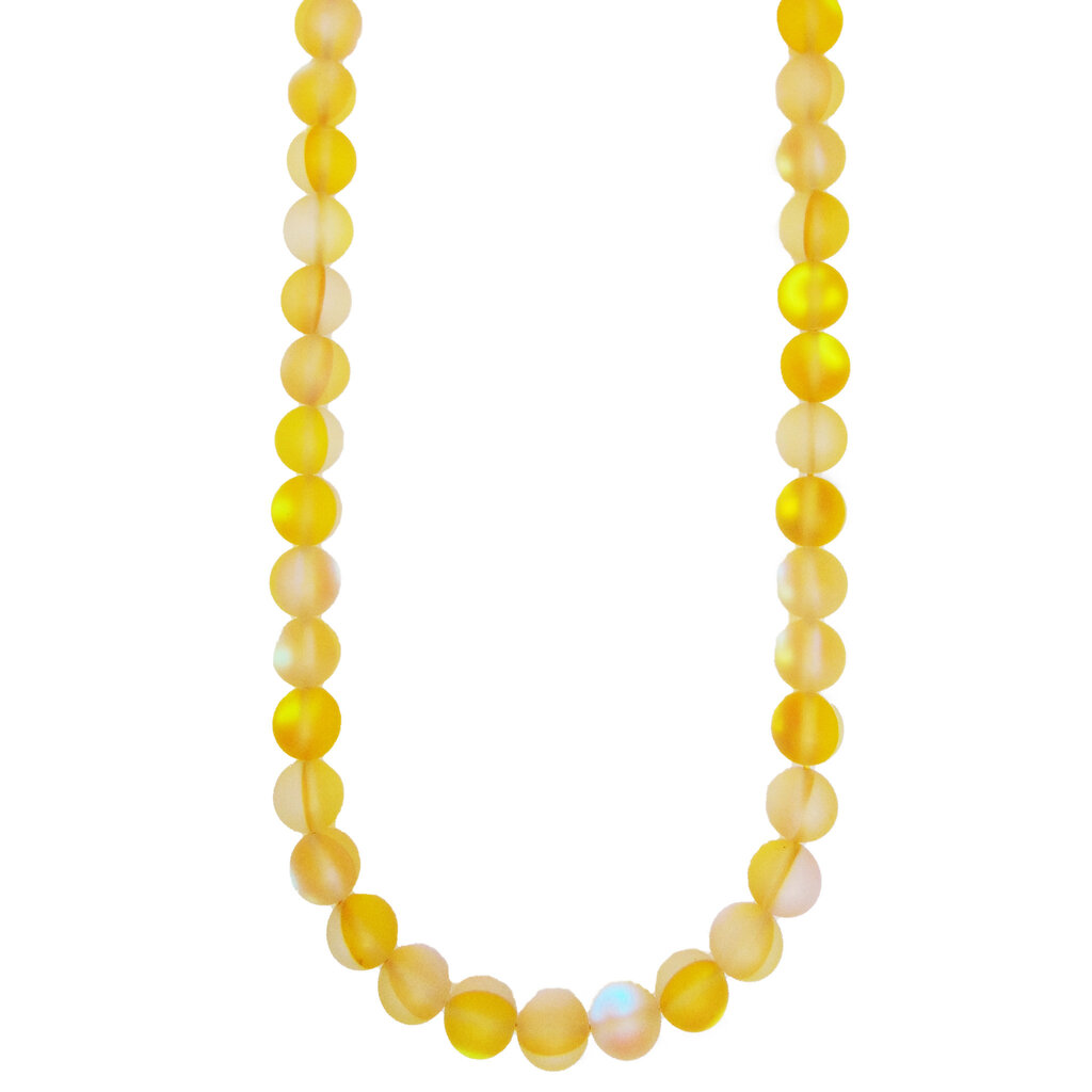 Bead World Matte Rainbow Mermaid Glass Beads 15" Strand PT.2
