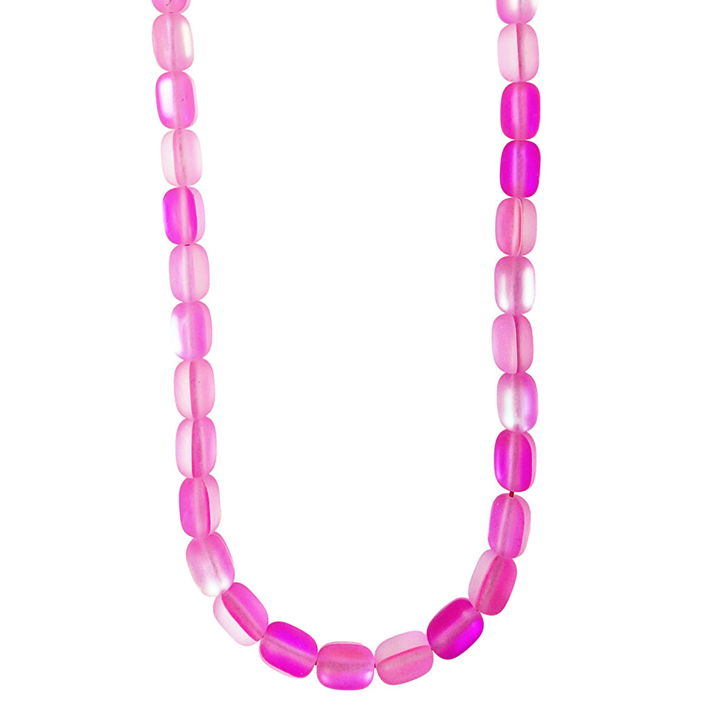 Matte Mystic Aura Quartz Tube Beads