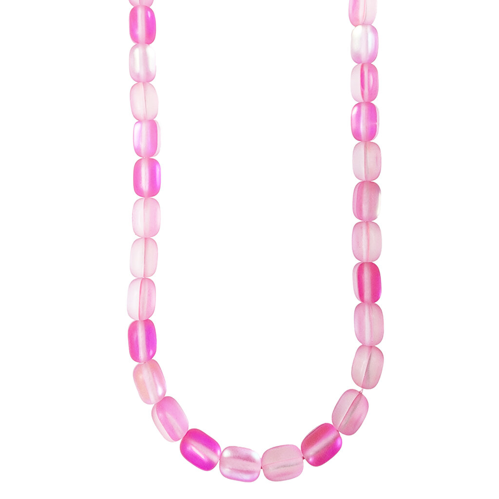 Matte Mystic Aura Quartz Tube Beads