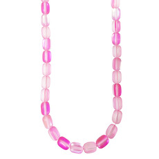 Matte Mystic Aura Quartz Tube Beads