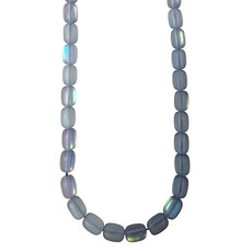 Matte Mystic Aura Quartz Tube Beads