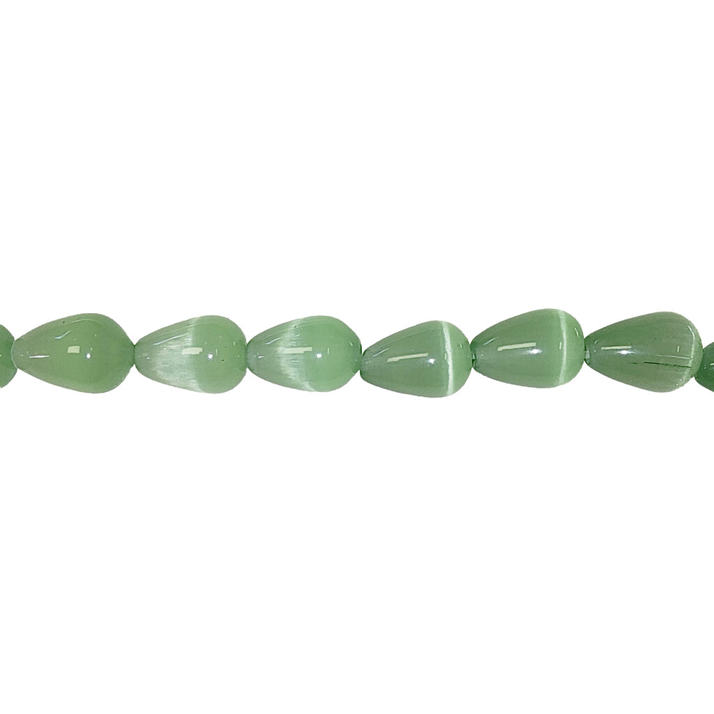 Cat Eye Beads Drop 16" Strand