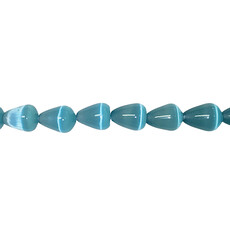 Cat Eye Beads Drop 16" Strand