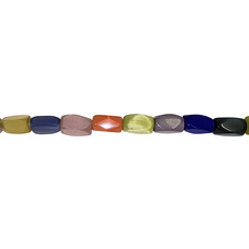 Cat Eye Beads Faceted Rectangle 16" Strand