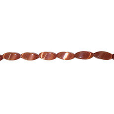 Cat Eye Beads Twisted 16" Strand
