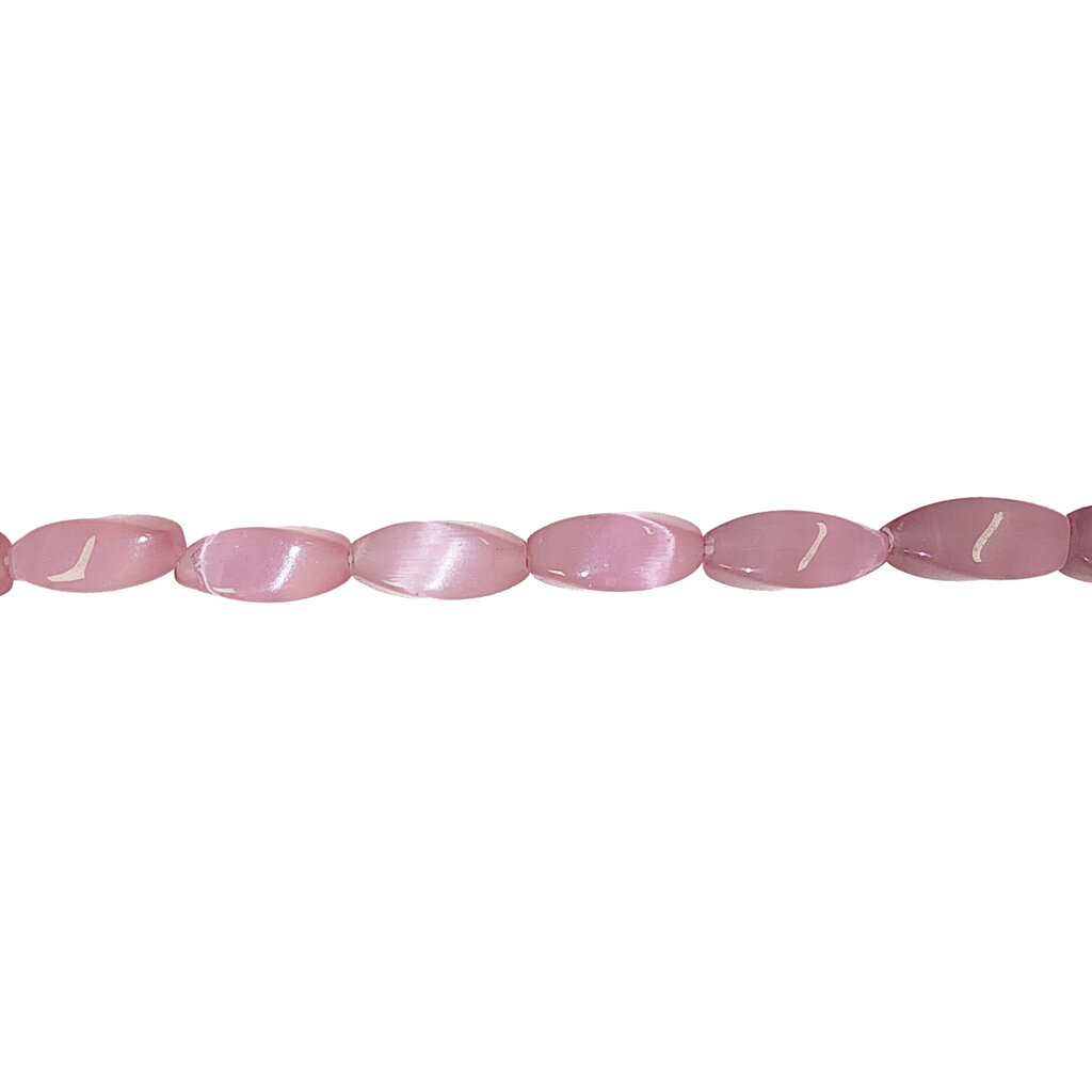 Cat Eye Beads Twisted 16" Strand