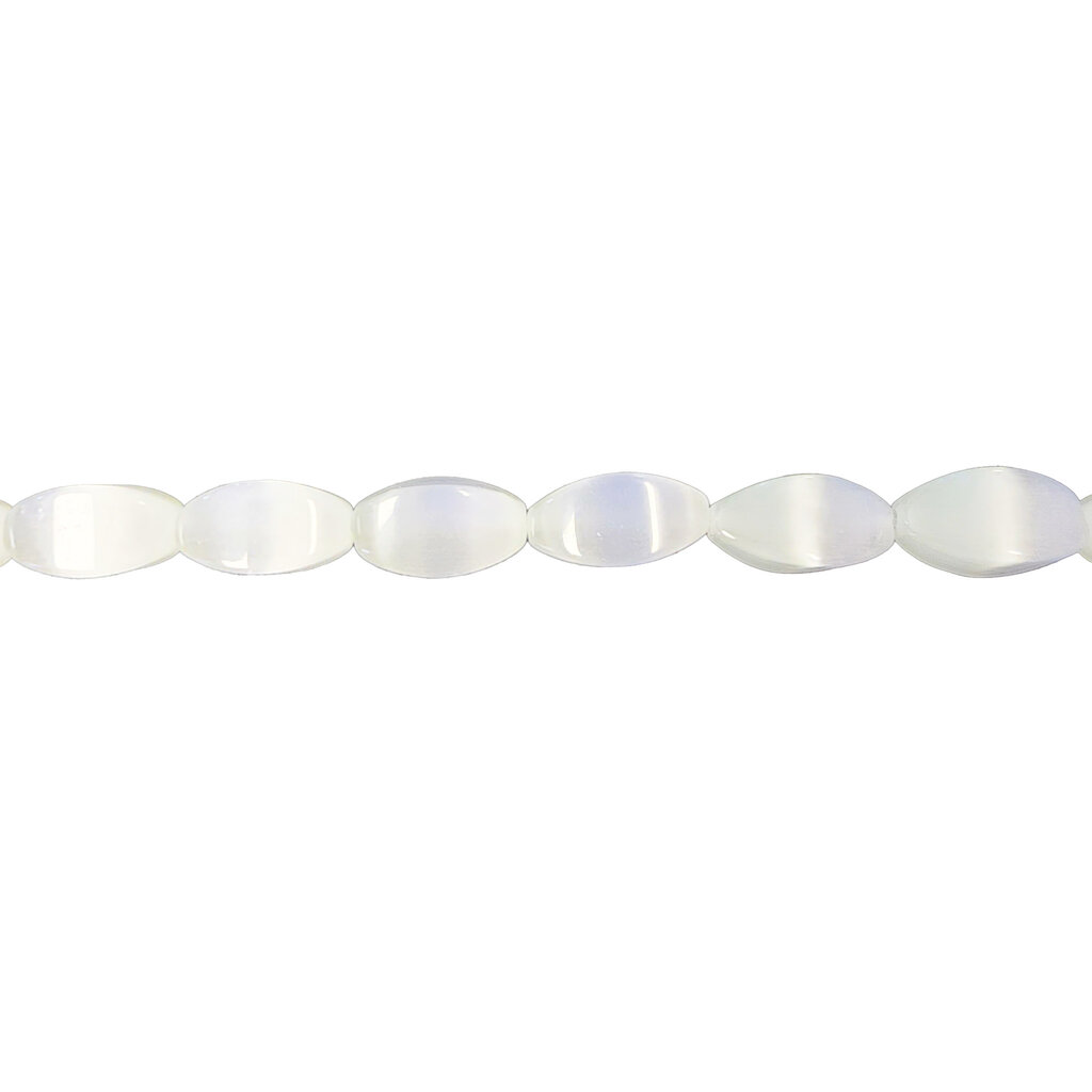 Cat Eye Beads Twisted 16" Strand