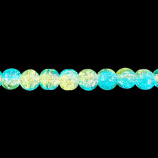 Bead World 2-Toned Crackle Glass Beads 16" Strand