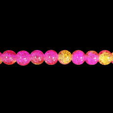 Bead World 2-Toned Crackle Glass Beads 16" Strand
