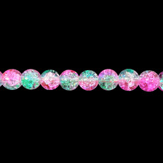 Bead World 2-Toned Crackle Glass Beads 16" Strand
