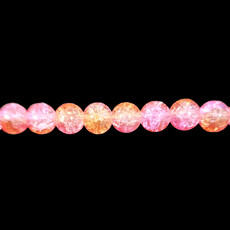 Bead World 2-Toned Crackle Glass Beads 16" Strand