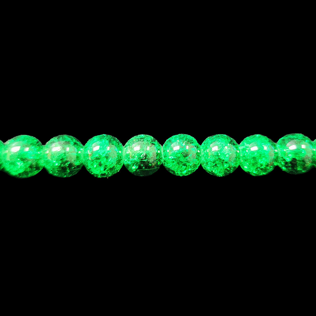 Crackle Glass Beads 16" Strand
