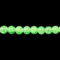 Crackle Glass Beads 16" Strand