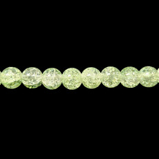 Crackle Glass Beads 16" Strand