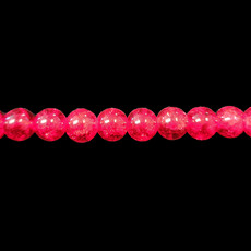 Crackle Glass Beads 16" Strand