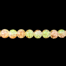Bead World 2-Toned Crackle Glass Beads 16" Strand