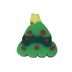 Christmas Tree Fimo Beads 12pcs 9x10mm