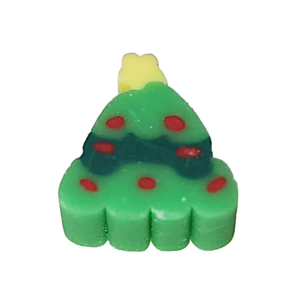 Christmas Tree Fimo Beads 12pcs 9x10mm